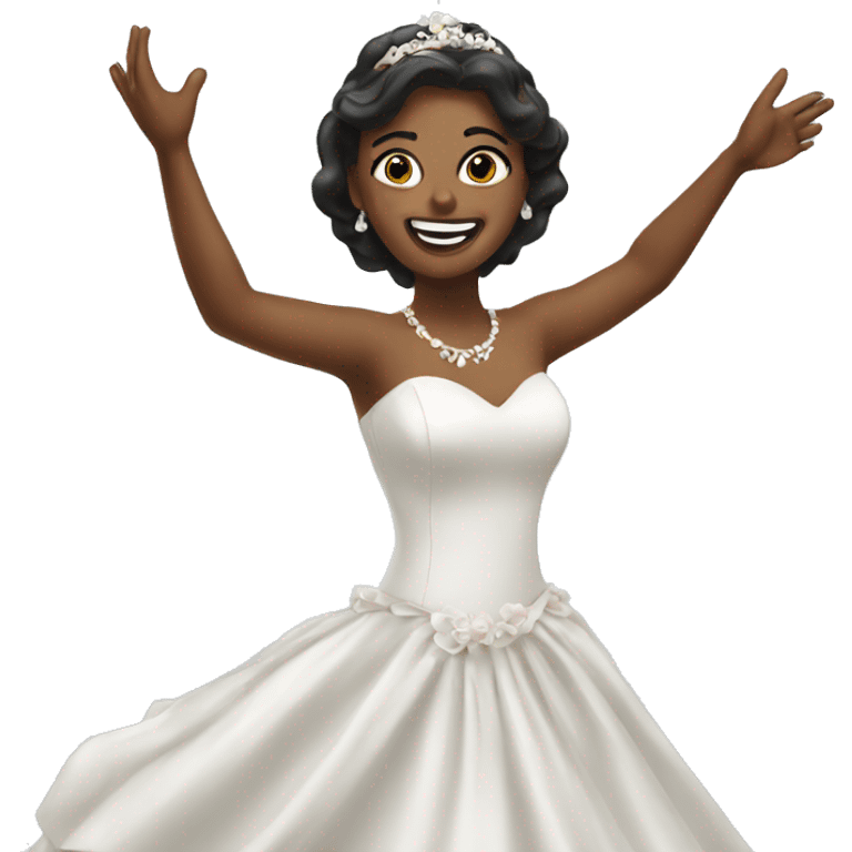 A bride dancing emoji