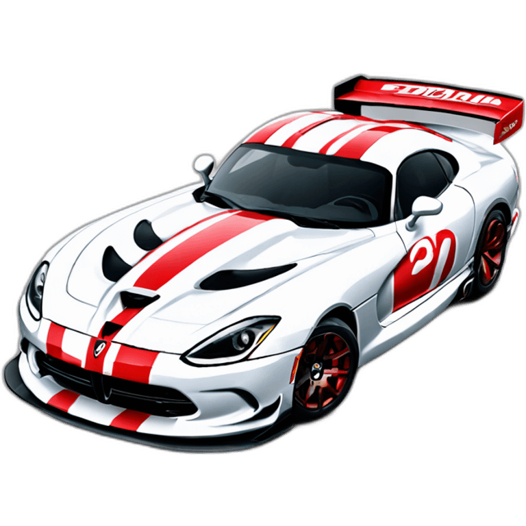 dodge viper racecar emoji