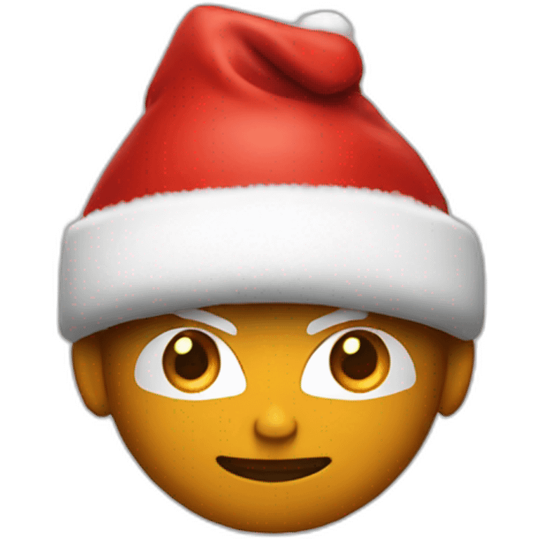 the flash with a santa claus hat emoji