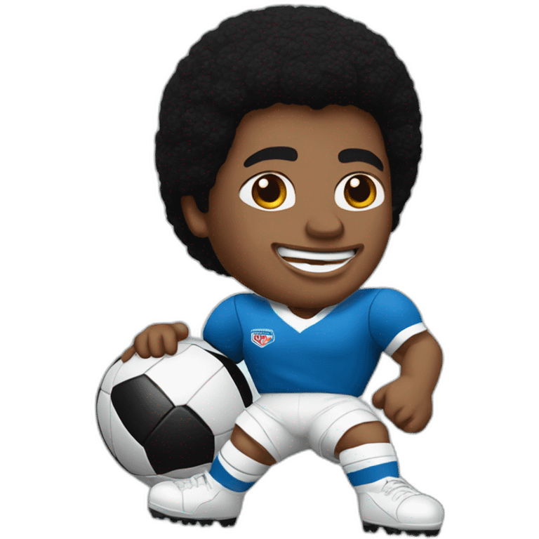 Mickael Jackson with a ball of rugby emoji