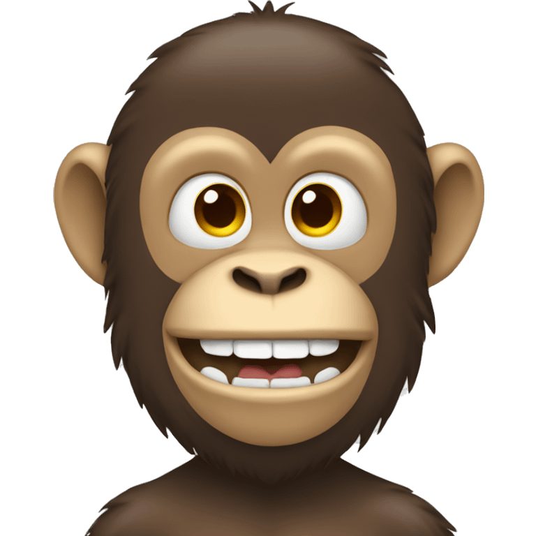 Monkey with braces  emoji