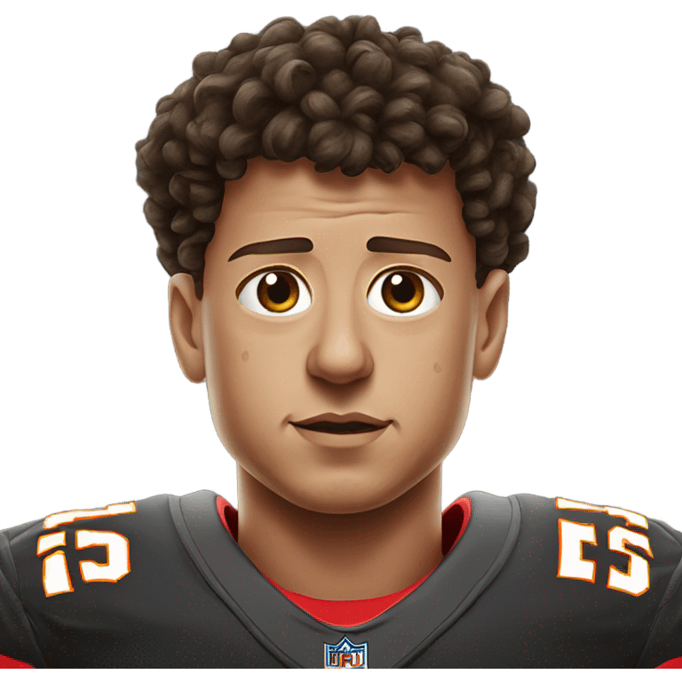 Patrick Mahomes crying to a referee  emoji