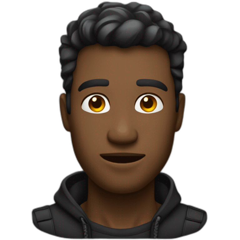 Homme noir bien habiller emoji