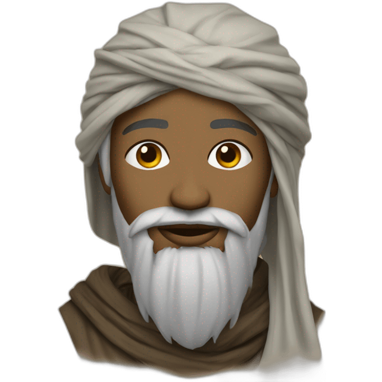 tuareg with a goatee emoji