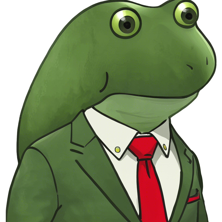 trump in the style of bufo emoji