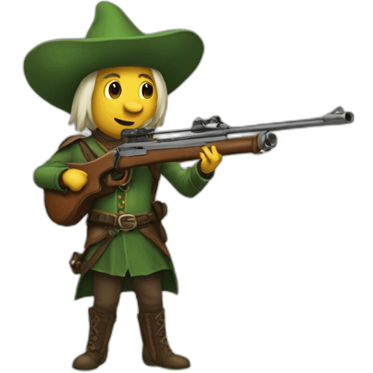 Duende con un rifle emoji