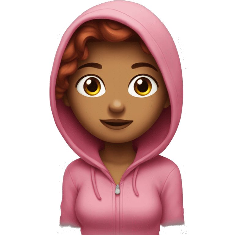 Ariel with a hoodie emoji