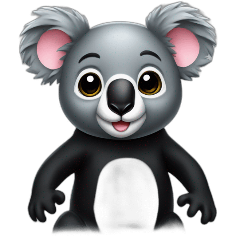 koala in black latex suit emoji