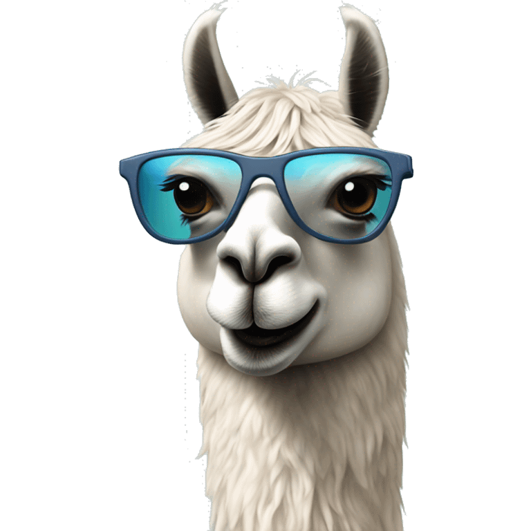 llama with sungalsses emoji