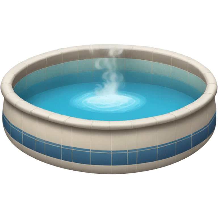 Steaming pool emoji