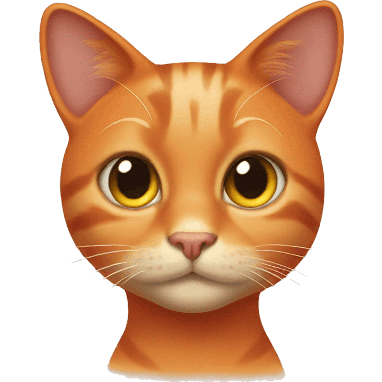 Orange girl cat emoji