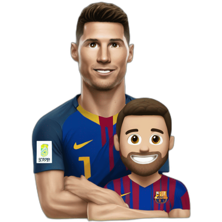 Ronaldo caca sur messi emoji