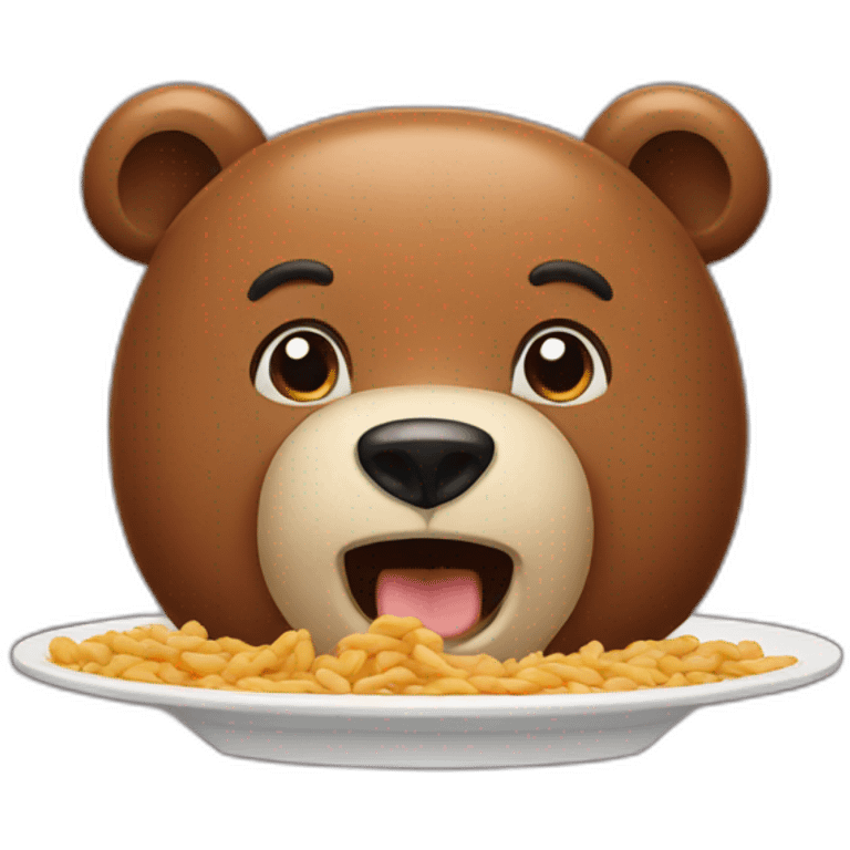 hungry bear emoji