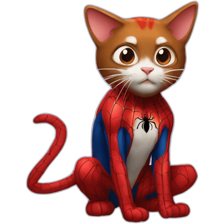 Spider man cat emoji