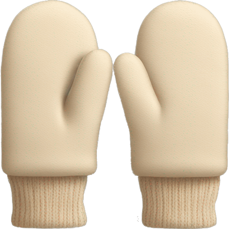 Beige mittens emoji