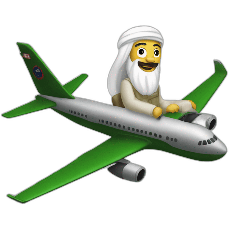 benladen sur un avion emoji