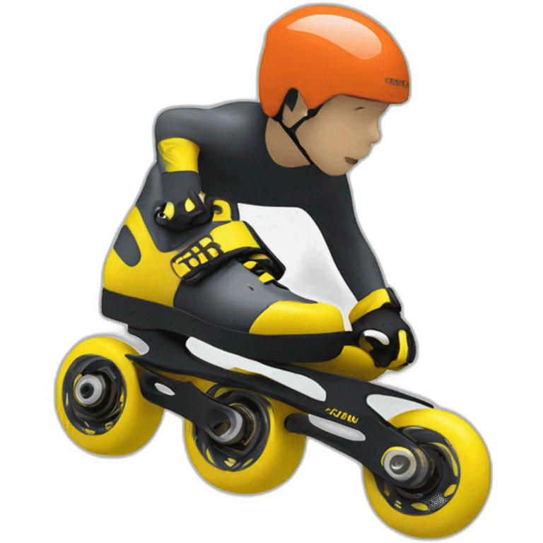 downhill inline skates emoji