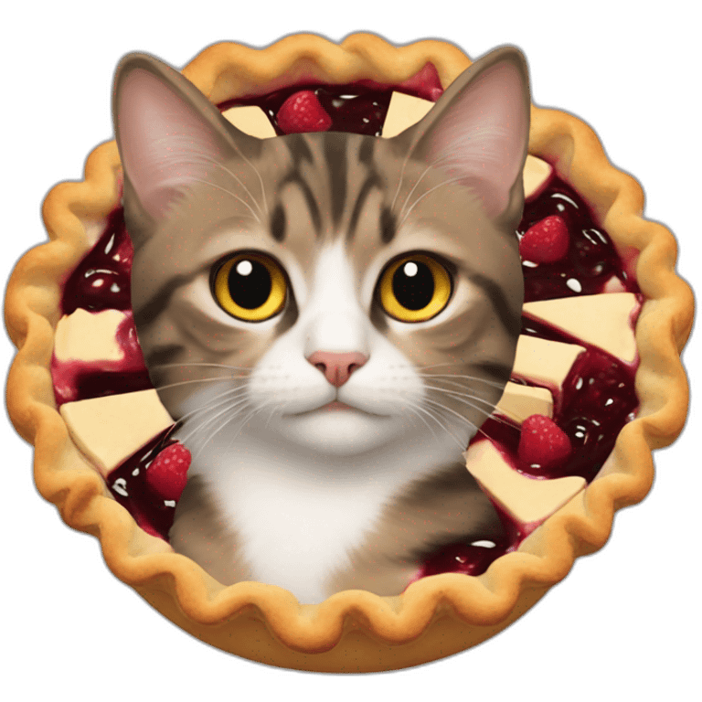 cat pi the pie emoji