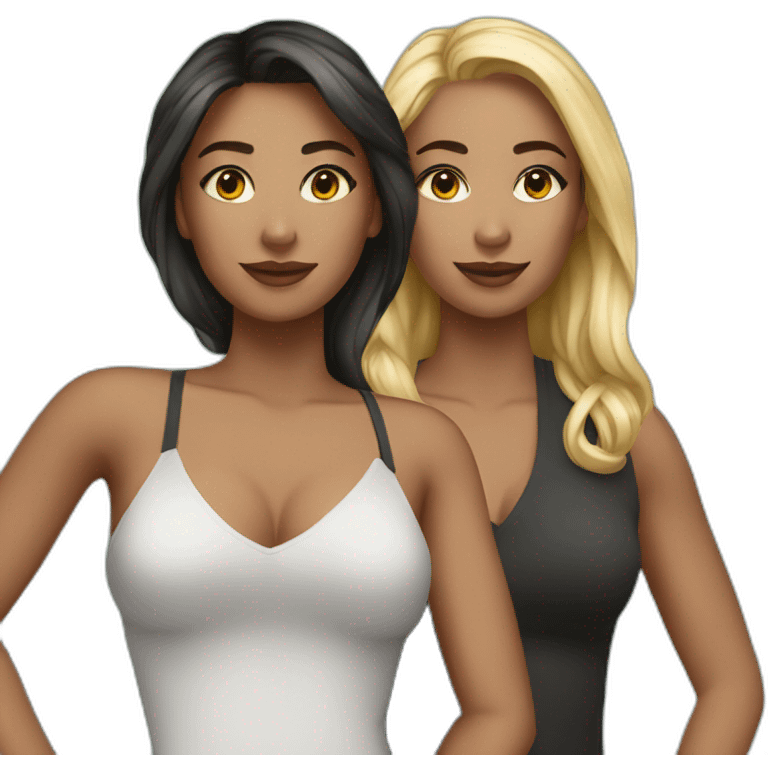 3 millionaire female friends emoji