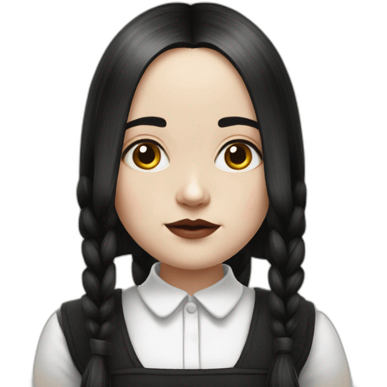 wednesday adams hyperrealistic emoji