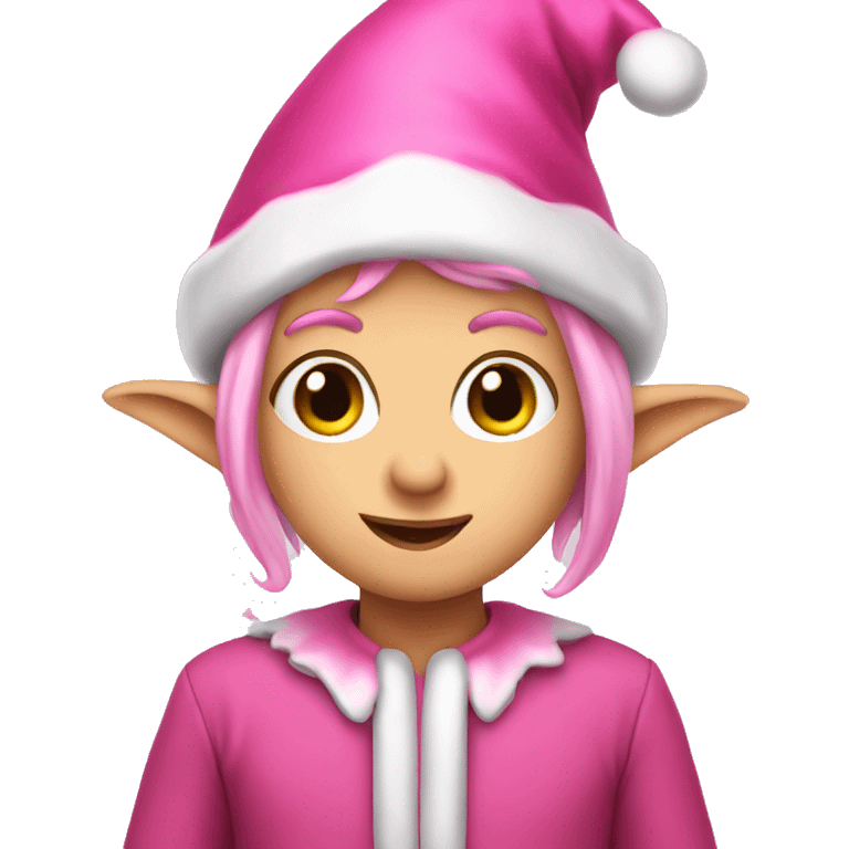 Pink elf emoji