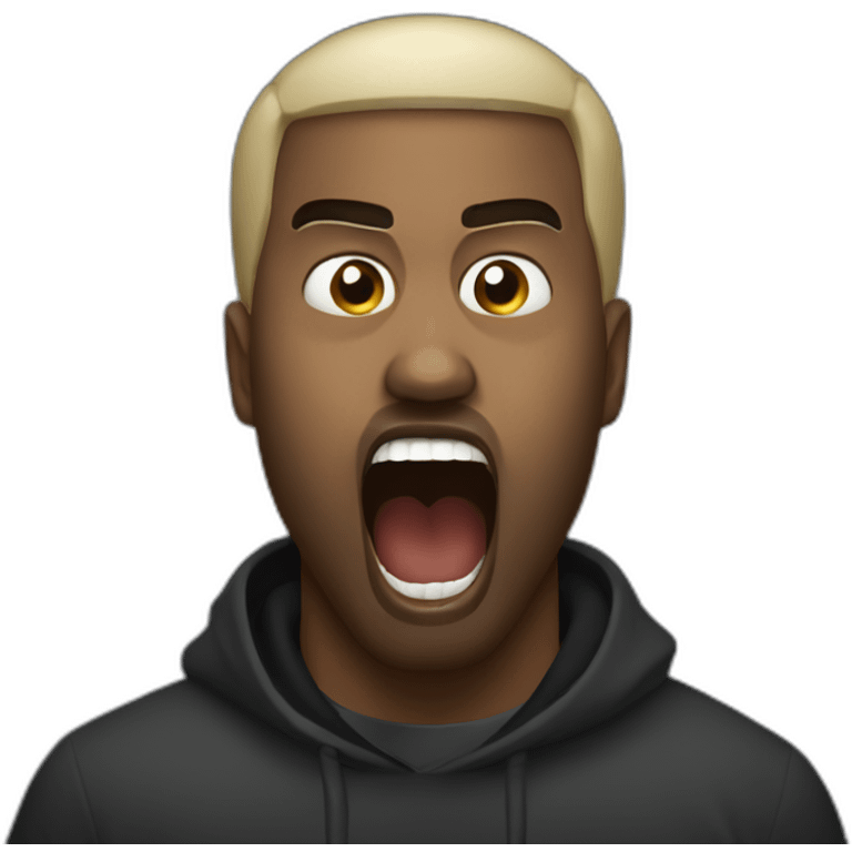 Kanye-west-scream emoji