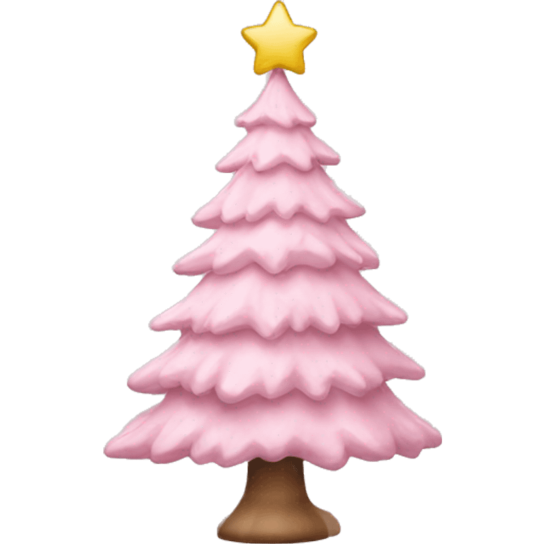 light pink christmas tree emoji