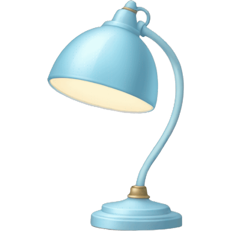 Pastel blue lamp emoji