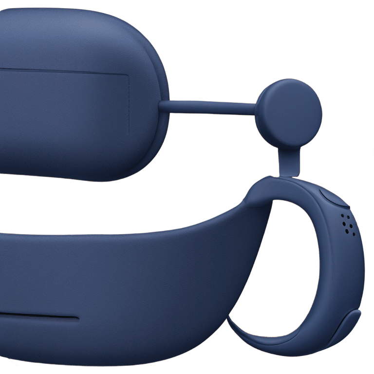 Midnight blue AirPods Max emoji