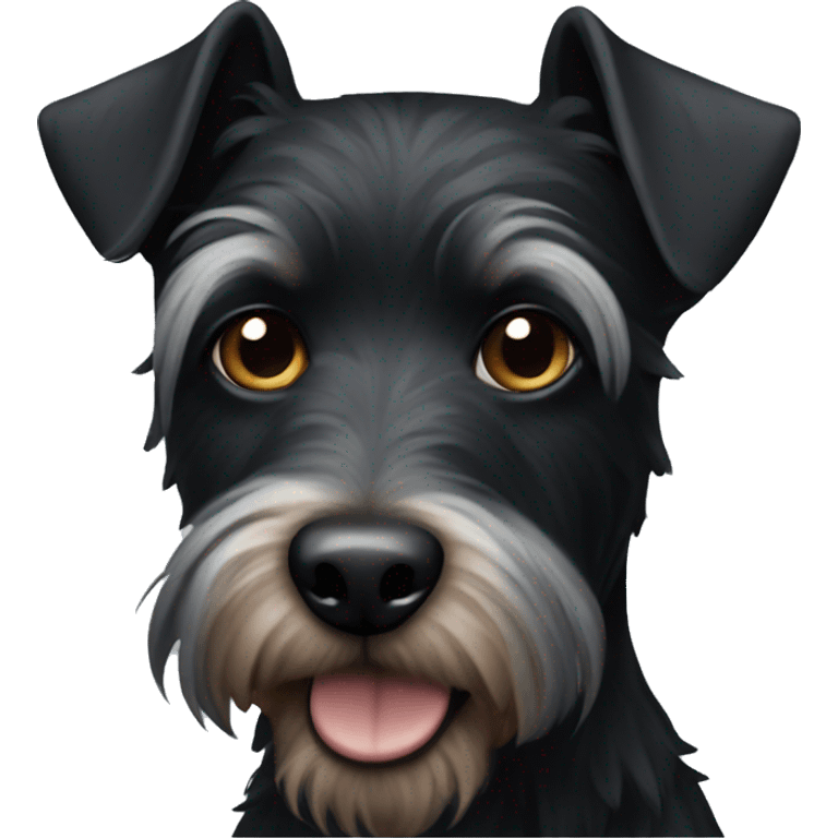 Small black terrier emoji