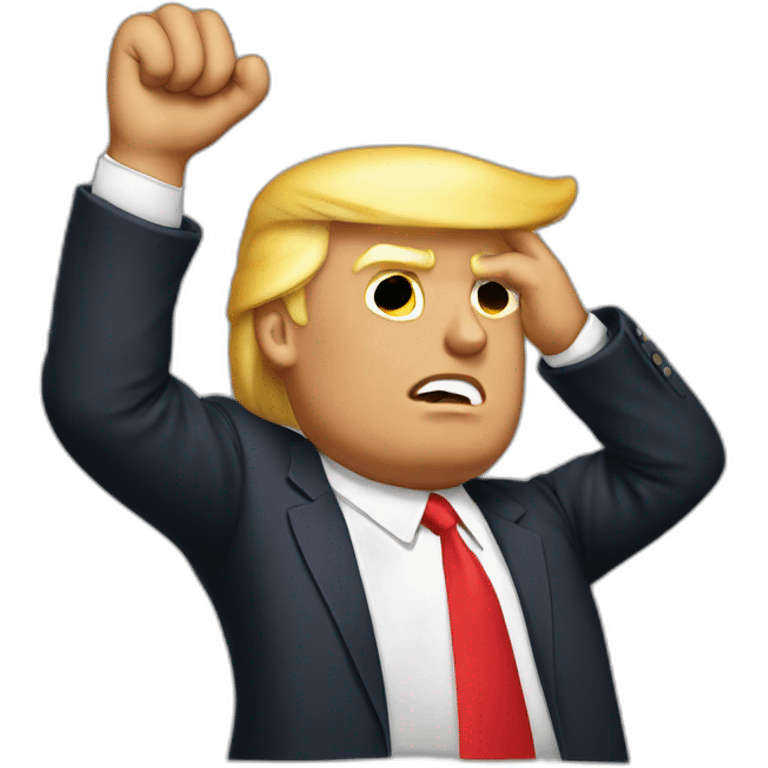 donald trump dabbing emoji