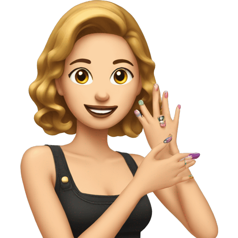 Getting manicure emoji