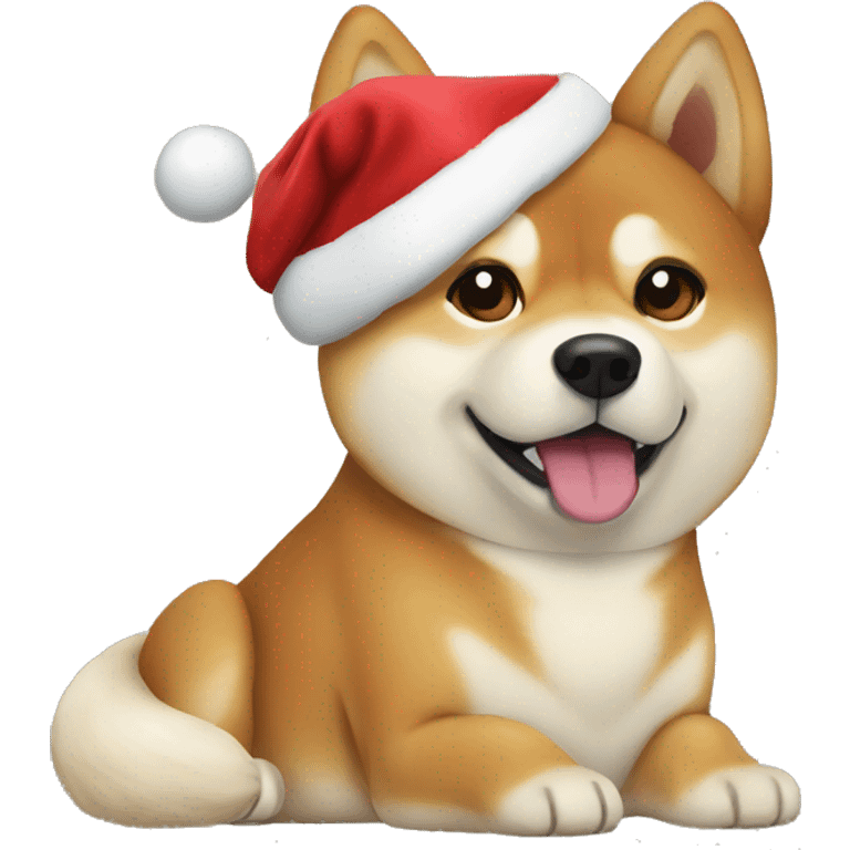 shiba inu christmas emoji