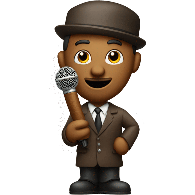 cigar man with a microphone emoji