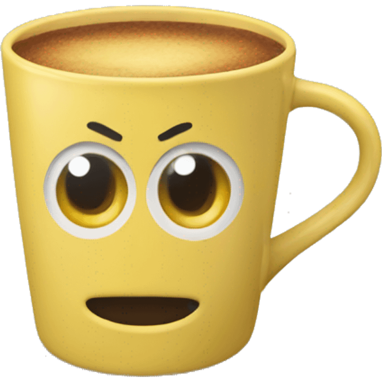 taza amarilla colacao emoji