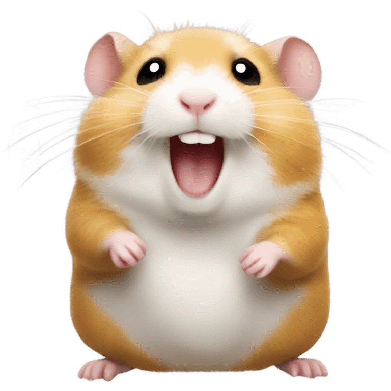 Hamster being happy because its friday emoji