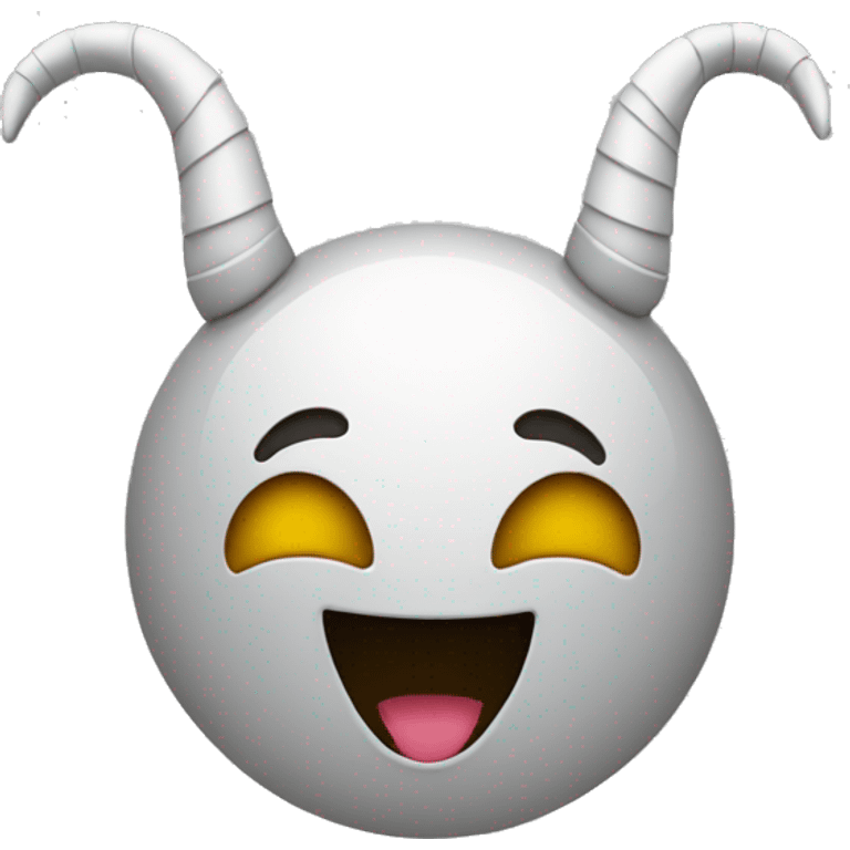 Smiling Face With Horns emoji colored black emoji