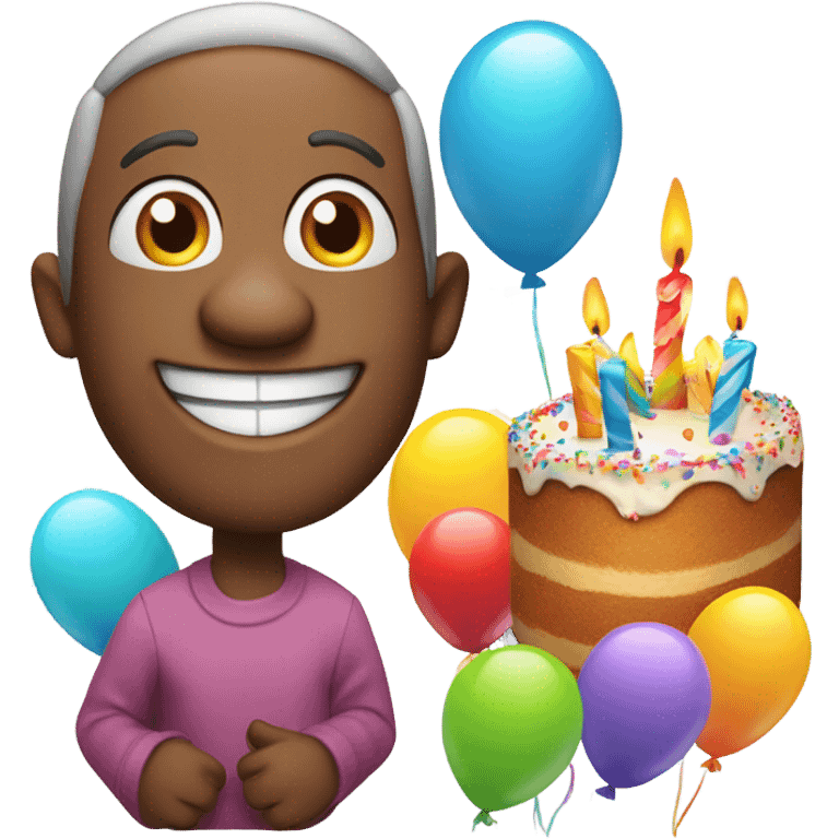 My emoji saying happy birthday  emoji