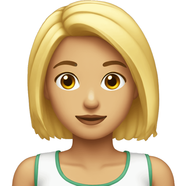 CHICA RUBIA JOVEN emoji