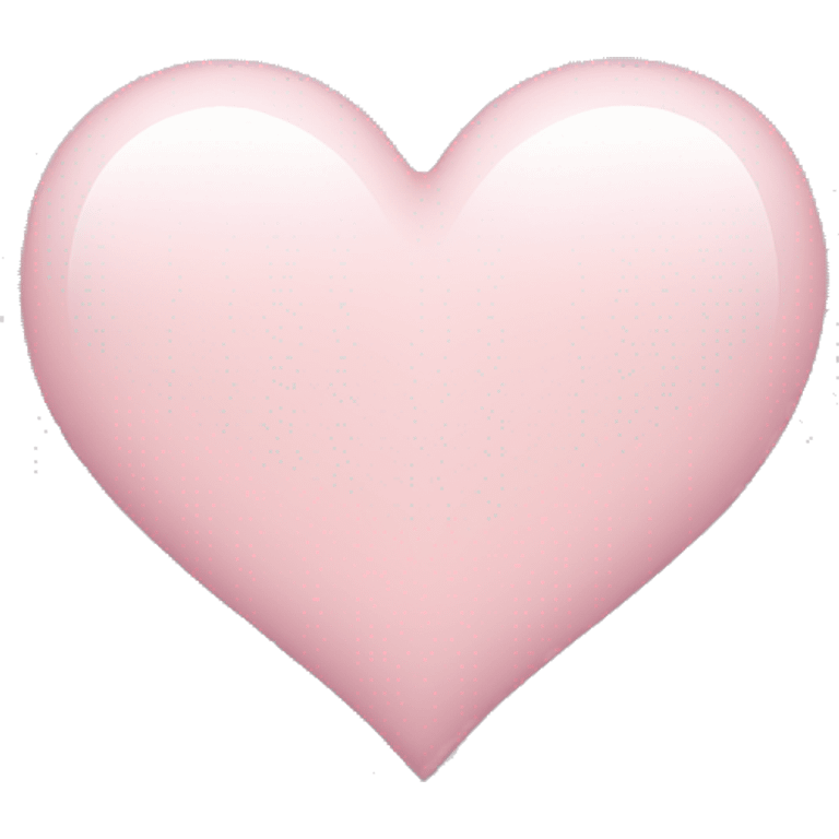 Pale pink heart emoji