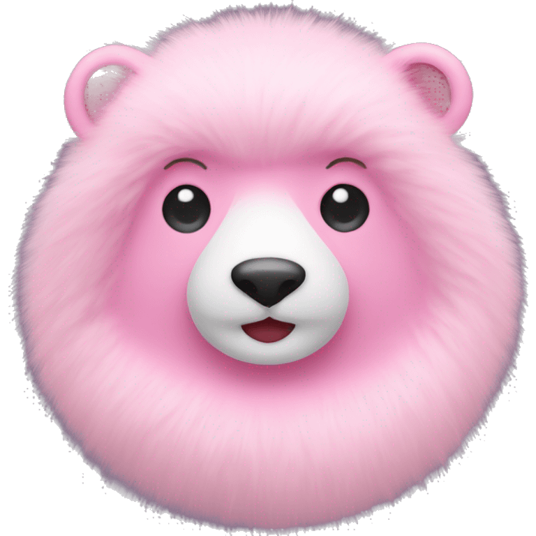 A pink mink fur emoji