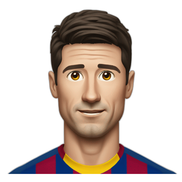 Robert Lewandoski FC Barcelona emoji