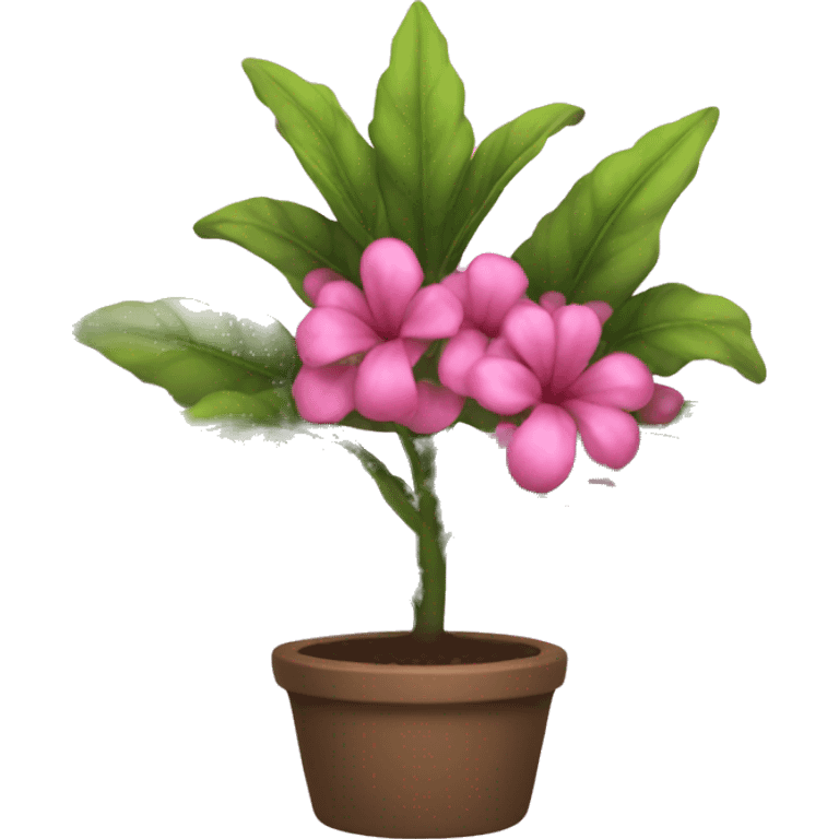 Pink plant emoji