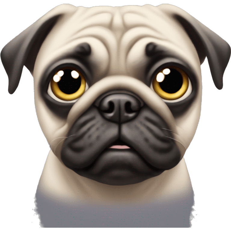 Drag racing pug ￼ emoji