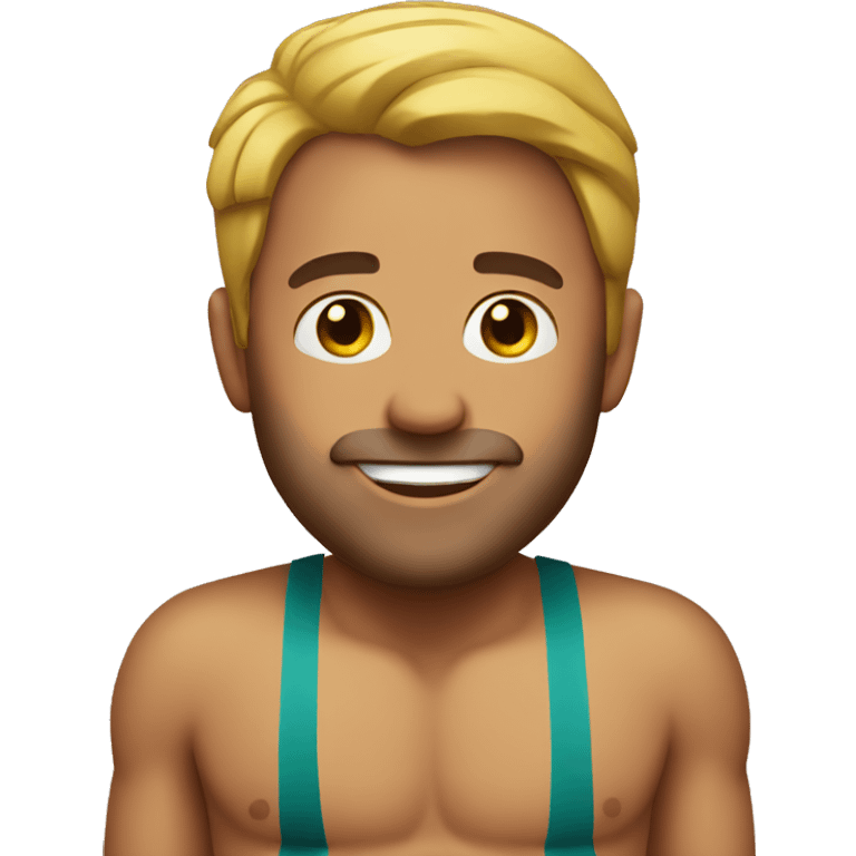 Man wearing bikini emoji