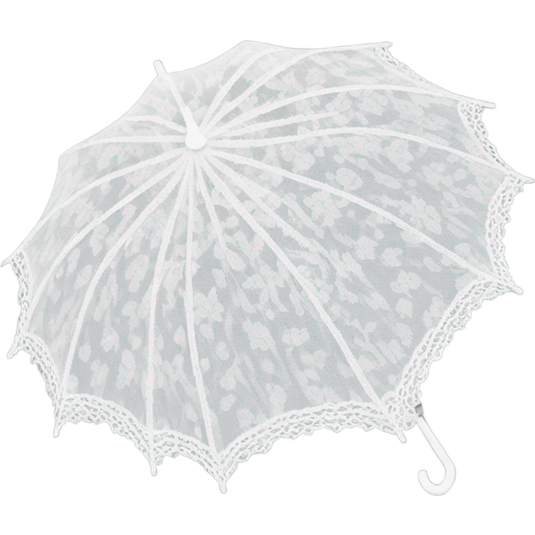 White lace umbrella  emoji