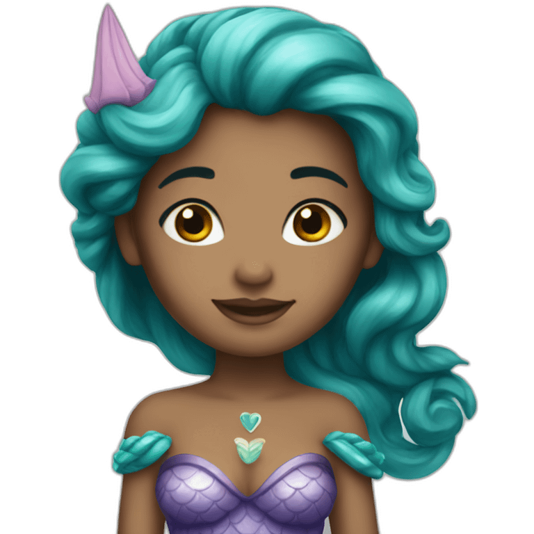 Mermaid princess emoji