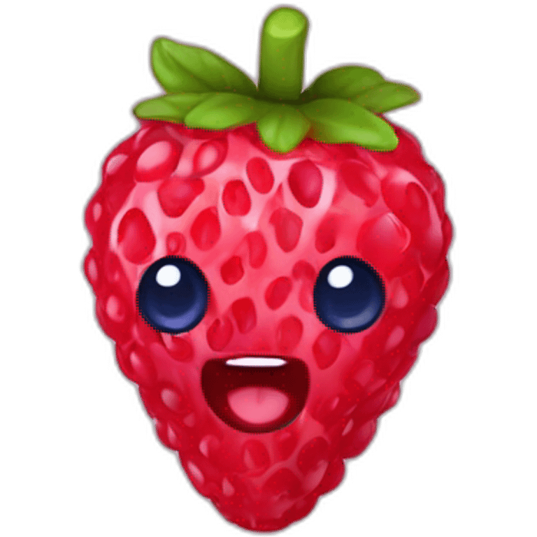 Fraise framboise myrtille emoji