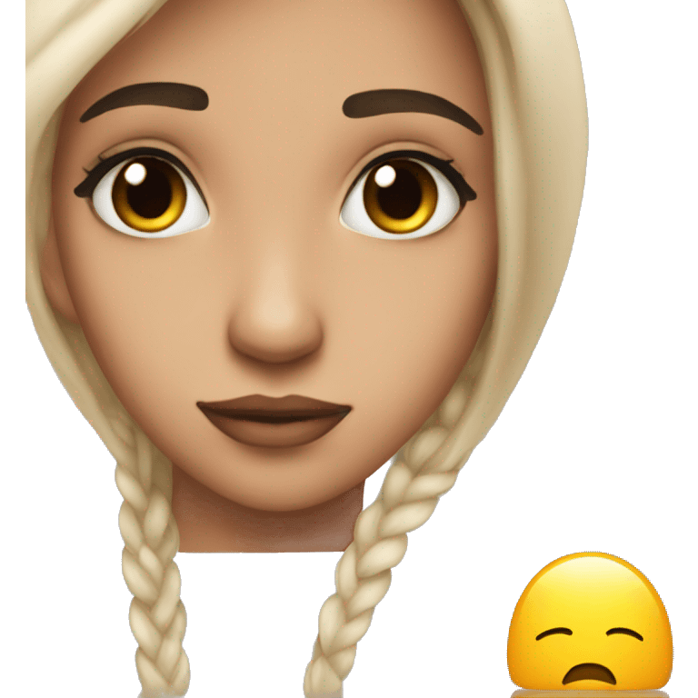 Side eye girl  emoji