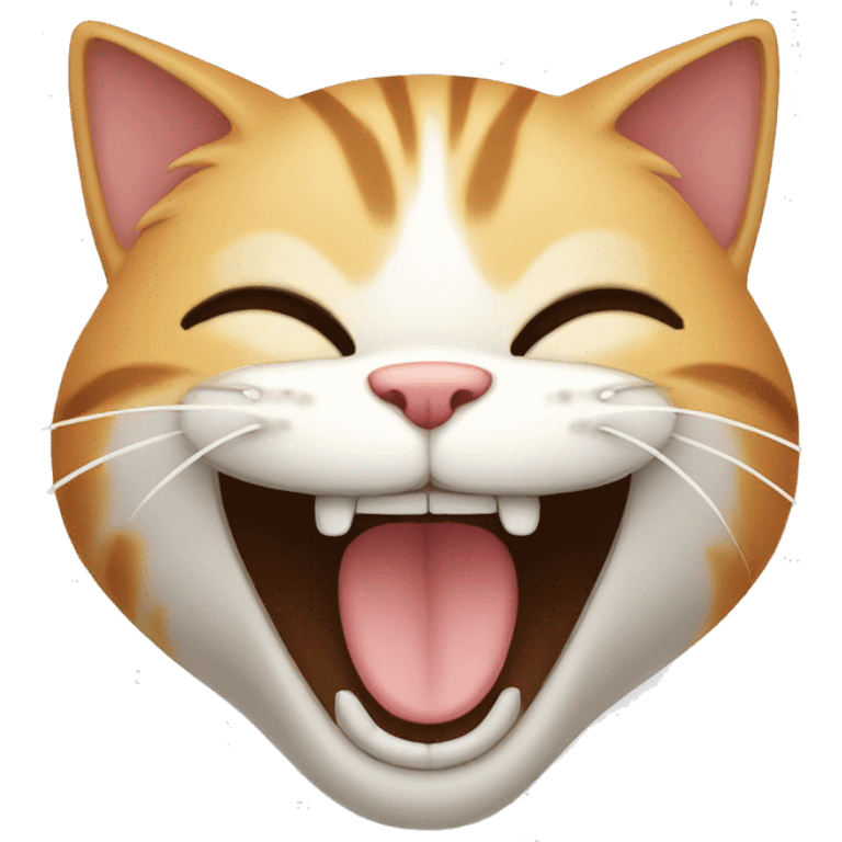 cat laughing emoji